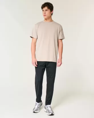 T-shirt girocollo elasticizzata rilassata