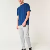 T-shirt girocollo elasticizzata rilassata