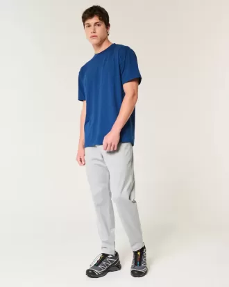 T-shirt girocollo elasticizzata rilassata