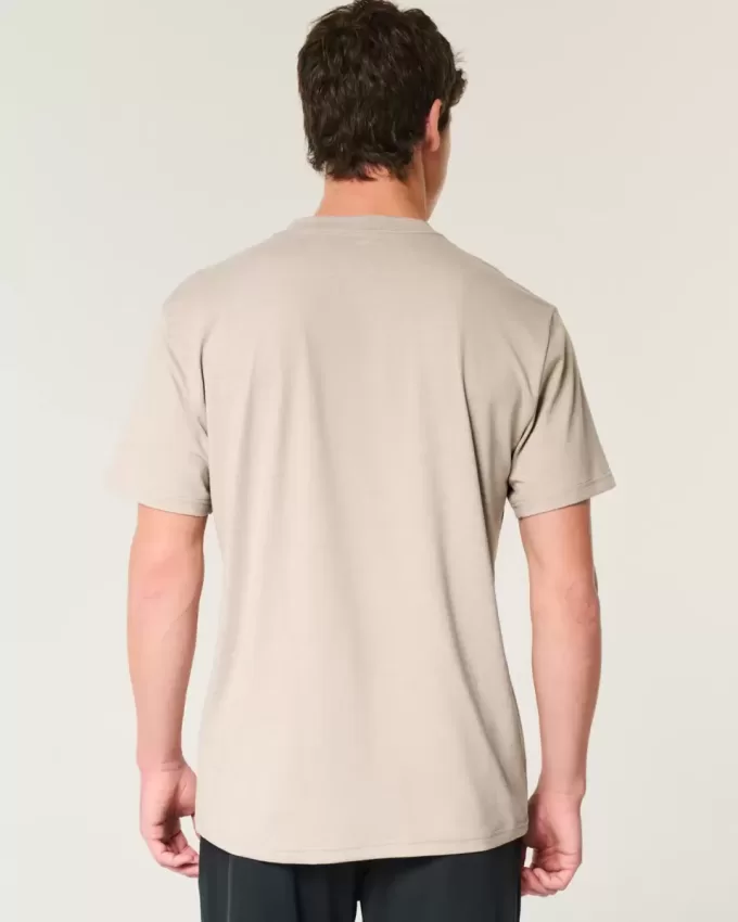 T-shirt girocollo elasticizzata rilassata