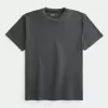 T-shirt girocollo elasticizzata rilassata