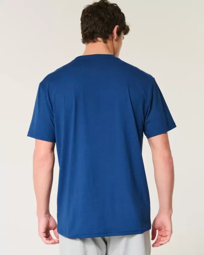 T-shirt girocollo elasticizzata rilassata