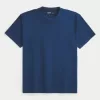 T-shirt girocollo elasticizzata rilassata