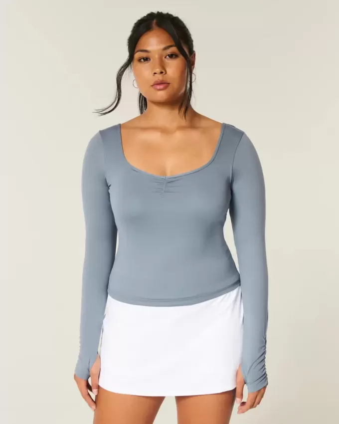 Top a cuore con coulisse Active Recharge di Gilly Hicks