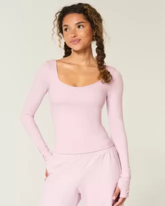 Top a cuore con coulisse Active Recharge di Gilly Hicks