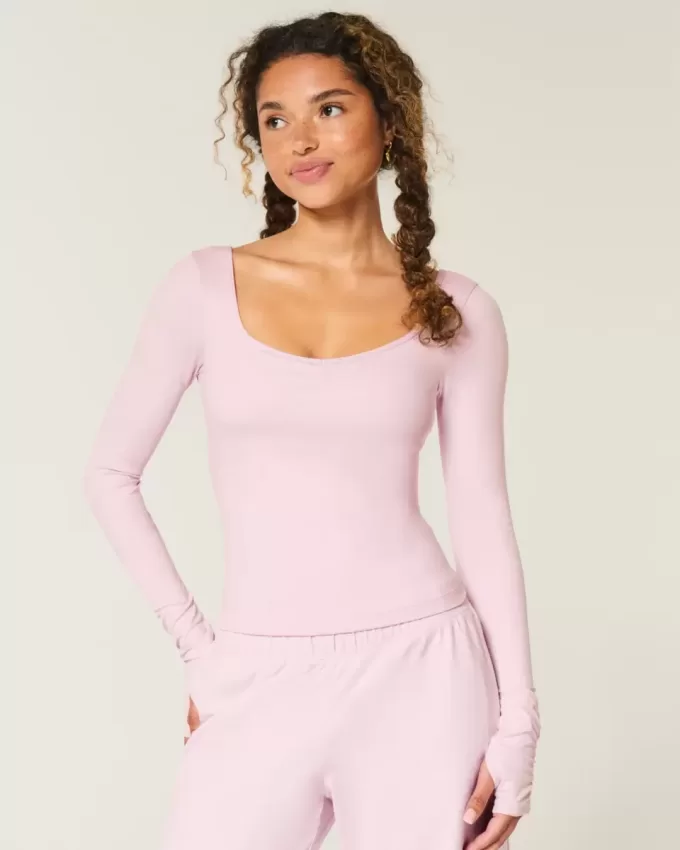 Top a cuore con coulisse Active Recharge di Gilly Hicks