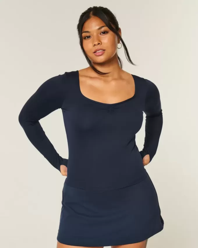 Top a cuore con coulisse Active Recharge di Gilly Hicks