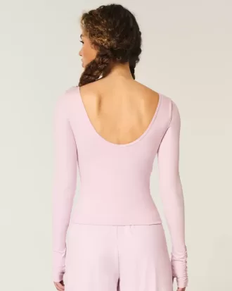 Top a cuore con coulisse Active Recharge di Gilly Hicks