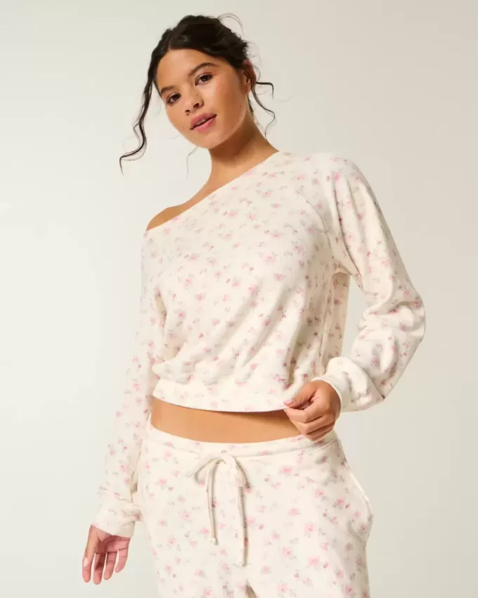 Top a spalle scoperte con motivo waffle di Gilly Hicks