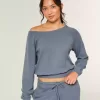 Top a spalle scoperte con motivo waffle di Gilly Hicks