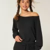Top a spalle scoperte con motivo waffle di Gilly Hicks