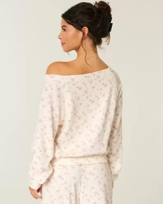 Top a spalle scoperte con motivo waffle di Gilly Hicks