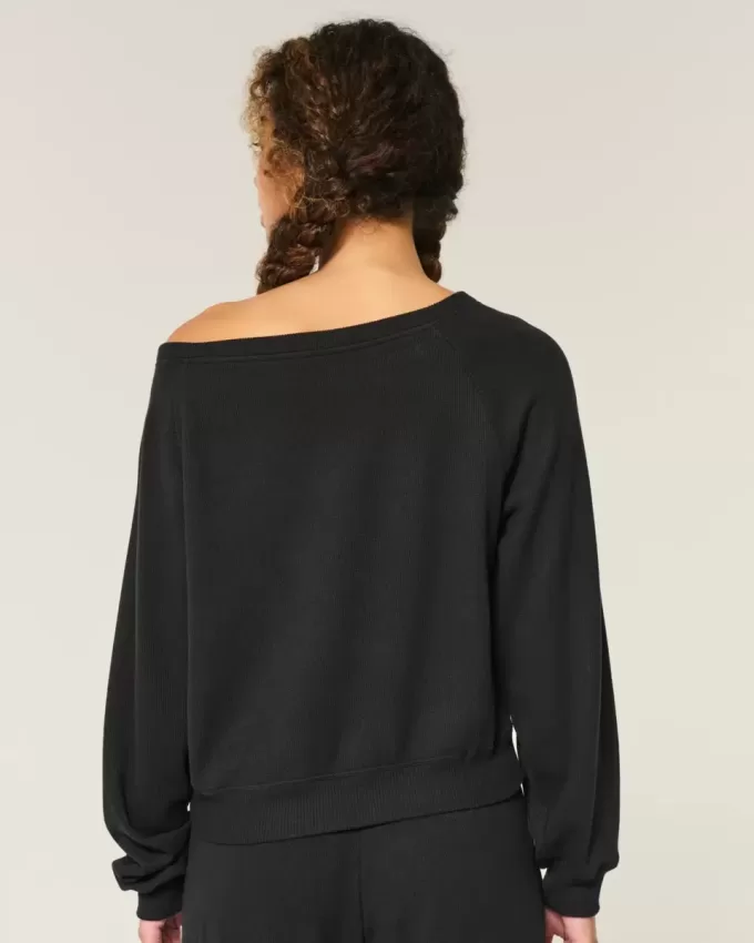 Top a spalle scoperte con motivo waffle di Gilly Hicks