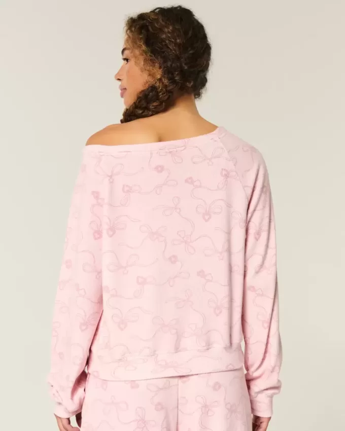 Top a spalle scoperte con motivo waffle di Gilly Hicks