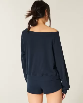Top a spalle scoperte con motivo waffle di Gilly Hicks