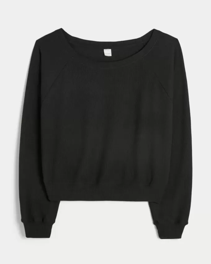 Top a spalle scoperte con motivo waffle di Gilly Hicks