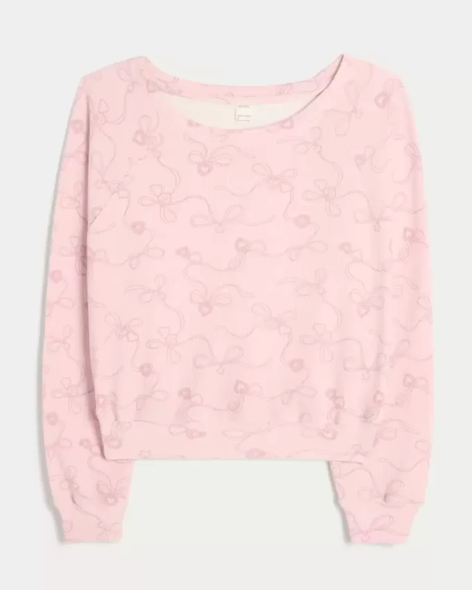 Top a spalle scoperte con motivo waffle di Gilly Hicks