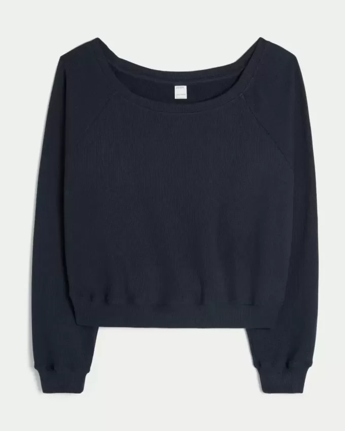 Top a spalle scoperte con motivo waffle di Gilly Hicks