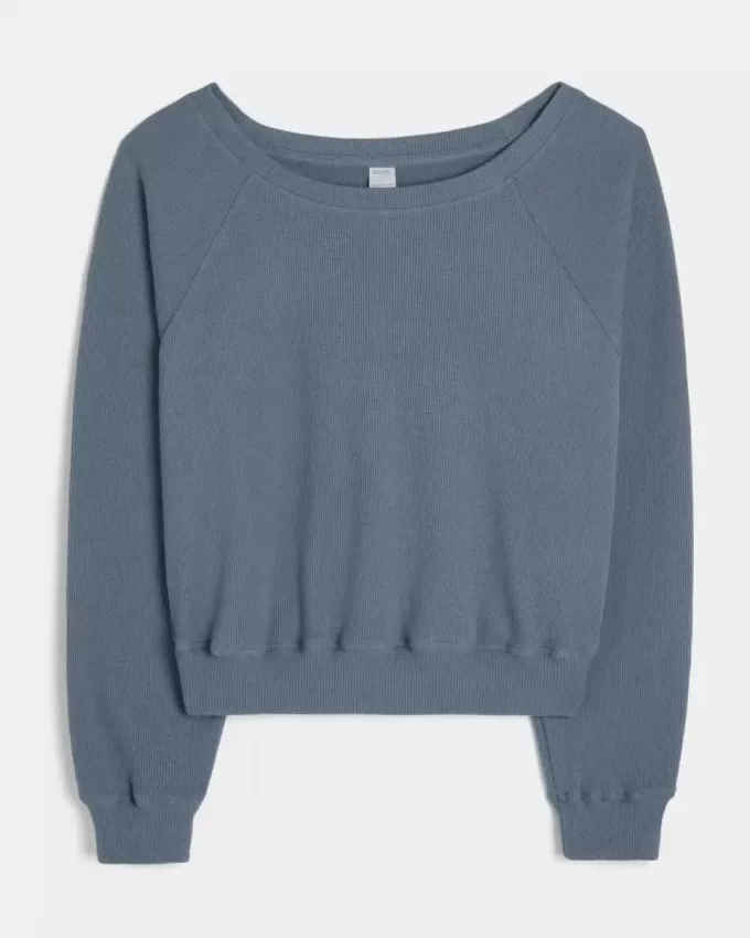 Top a spalle scoperte con motivo waffle di Gilly Hicks