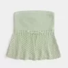 Top a tubino senza spalline in stile uncinetto Top a tubino senza spalline in stile uncinetto