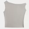 Top asimmetrico con spalle scoperte