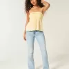 Top babydoll all’uncinetto senza spalline facile