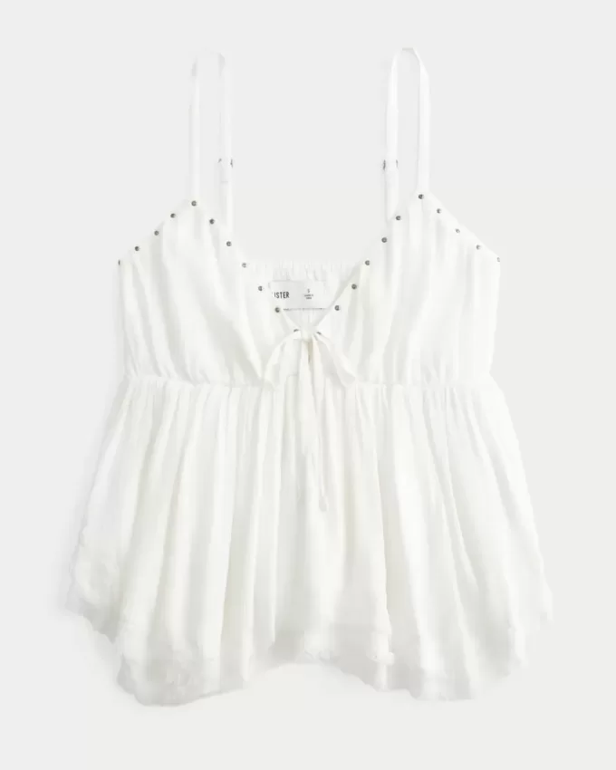 Top babydoll con borchie Easy