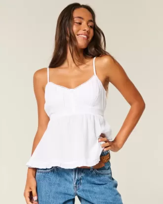 Top babydoll con bottoni