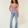 Top babydoll con bottoni