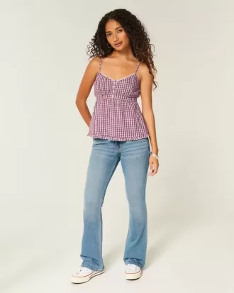 Top babydoll con bottoni