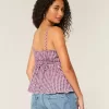 Top babydoll con bottoni