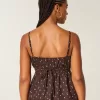 Top babydoll con bottoni