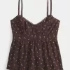 Top babydoll con bottoni
