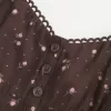 Top babydoll con bottoni