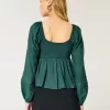 Top babydoll con busto arricciato facile