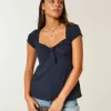 Top babydoll con laccetti facili
