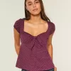 Top babydoll con laccetti facili