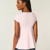 Top babydoll con laccetti facili