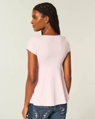 Top babydoll con laccetti facili