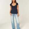 Top babydoll con laccetti facili