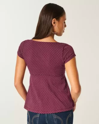 Top babydoll con laccetti facili