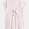 Top babydoll con laccetti facili