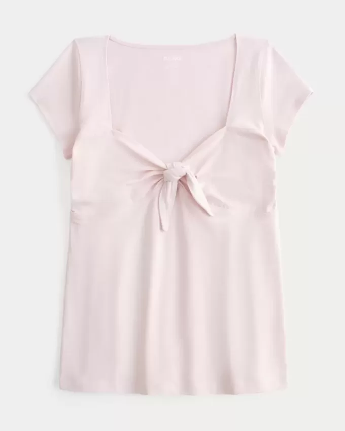 Top babydoll con laccetti facili