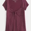 Top babydoll con laccetti facili