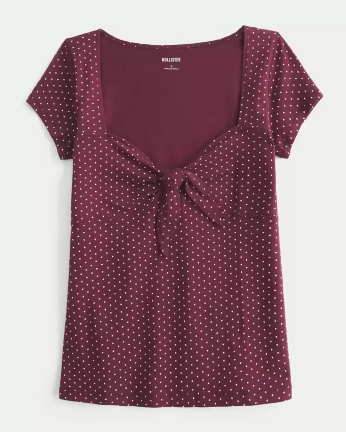 Top babydoll con laccetti facili