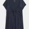 Top babydoll con laccetti facili