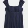 Top babydoll con lacci in raso Top babydoll con lacci in raso