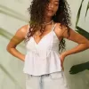 Top babydoll con motivo Paisley facile