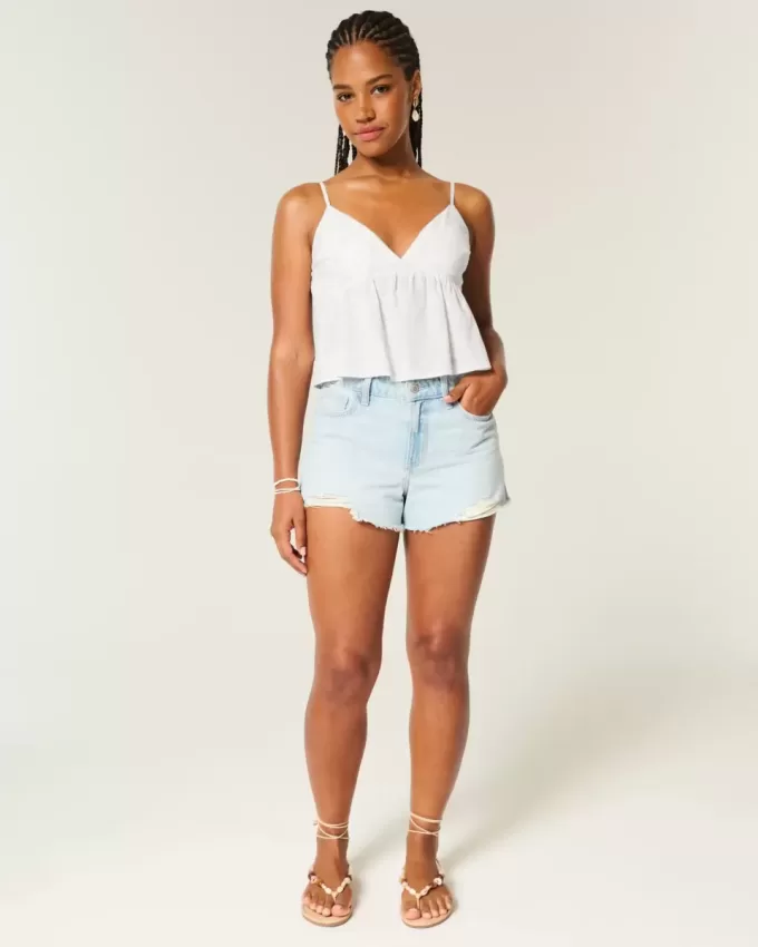 Top babydoll con motivo Paisley facile