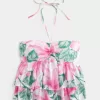 Top babydoll con scollo all’americana a strati Top babydoll con scollo all’americana a strati